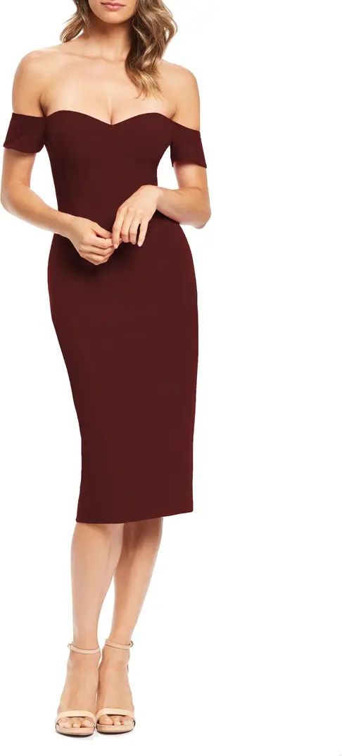 Dress the Population Bailey Off the Shoulder Body-Con Dress | Nordstrom | Nordstrom