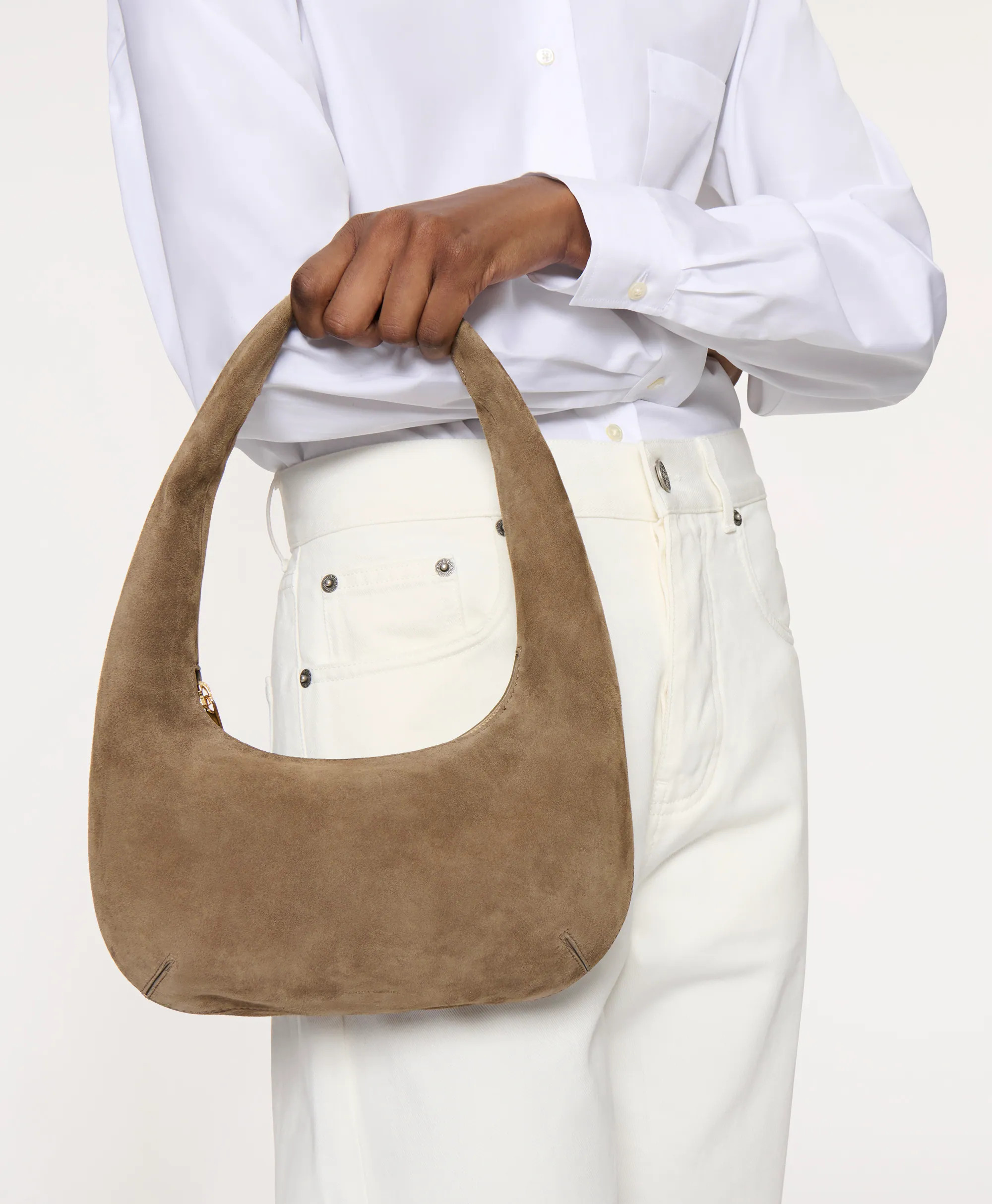 Mini Gnocchi Bag - Anise Suede | MANSUR GAVRIEL