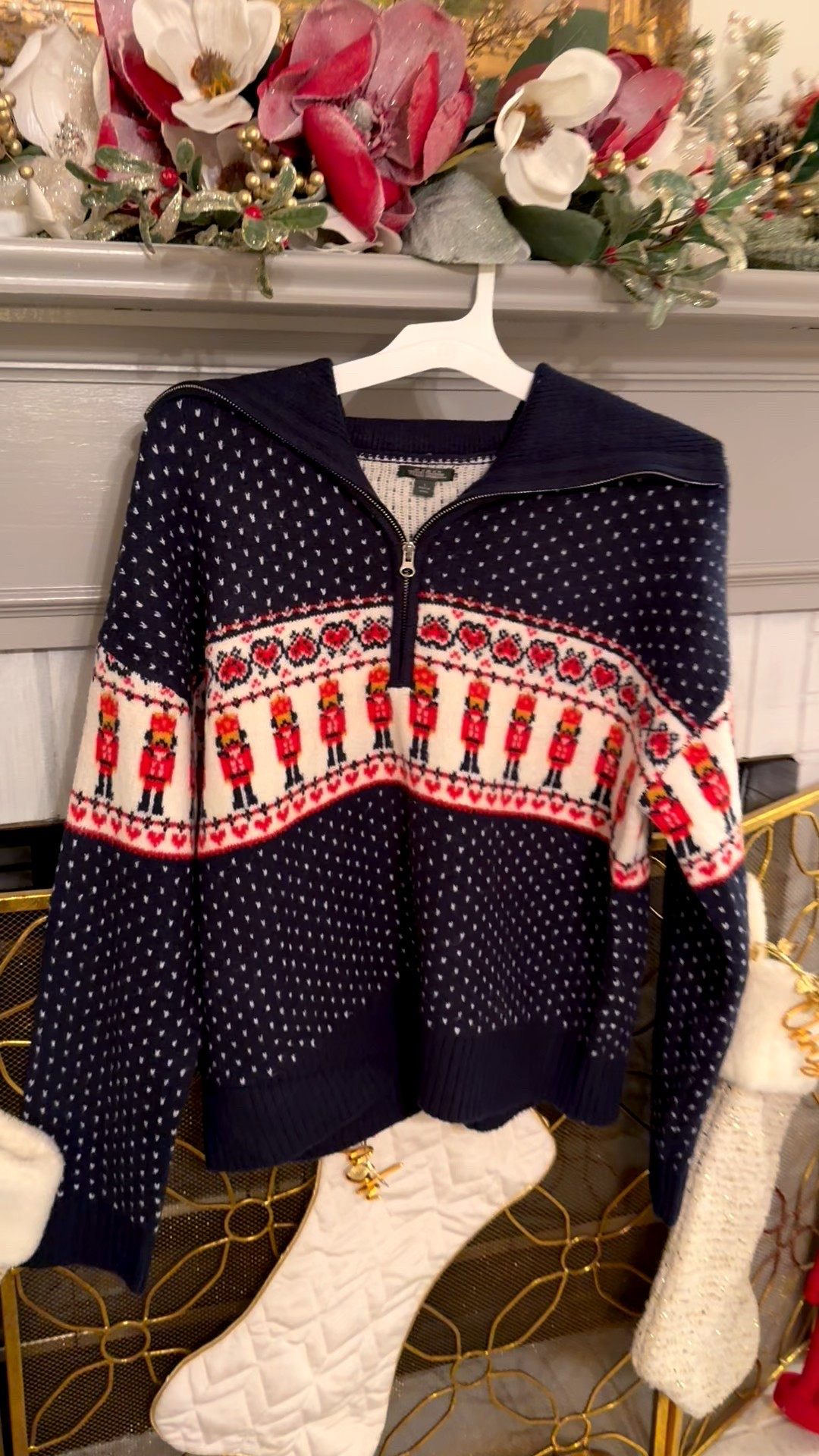 Cute nutcracker half zip!

#LTKSeasonal #LTKHoliday #LTKFindsUnder50