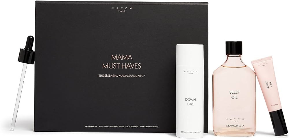 HATCH Mama Must Haves Kit - Belly Oil, Nipple + Lip Rescue Balm, and Down Girl Soothing Leg + Foo... | Amazon (US)