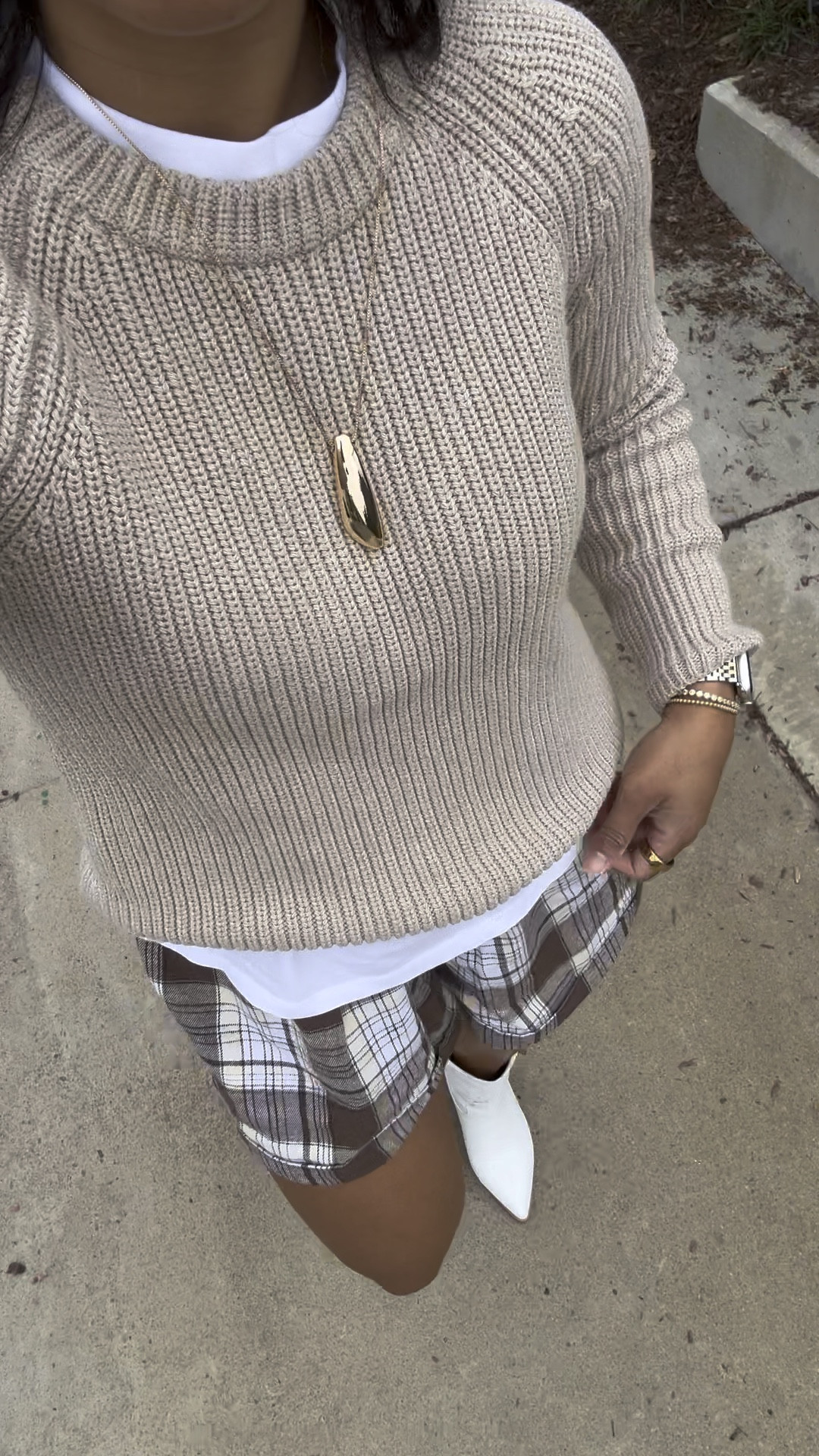 Loving this fall look!! These boxer shorts are so cute and comfy! Paired them with a chunky knit and western style boots! Fall outfit, casual fall outfit, fall trends 


#LTKStyleTip #LTKSeasonal #LTKFindsUnder100