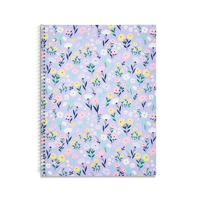 Pen+Gear College Ruled 1-Subject Notebook, 8" x 10.5", Flowers, 80 Pages | Walmart (US)