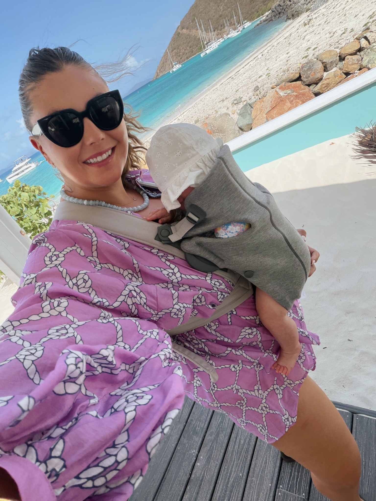 Today’s beach look! Wearing size 1X in coverup & 2X long torso in swimsuit.

#LTKMidsize #LTKSwim #LTKBaby