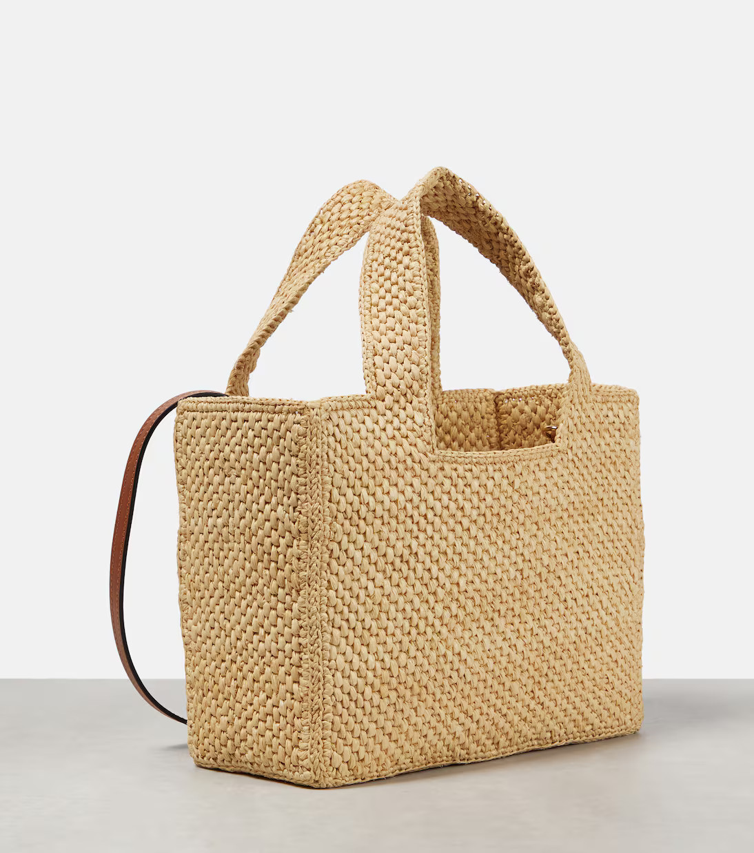 Paula's Ibiza Small logo raffia tote bag | Mytheresa (US/CA)