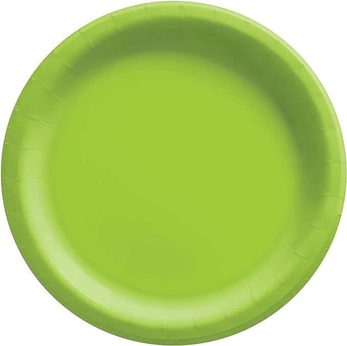 Amscan 640011.53 Kiwi Green Big Party Pack Paper Plates - 6 3/4", 50 Ct | Amazon (US)
