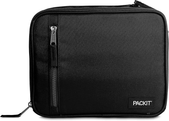 PackIt, Lunch Box Freezable Classic Black | Built-in ice packs, EcoFreeze+ Technology, Zip Closur... | Amazon (US)
