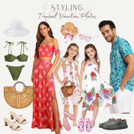 Tropical Vacation Style Family Outfits #family #vacation #spring #summer #tropical 

#LTKSeasonal #LTKtravel #LTKfamily