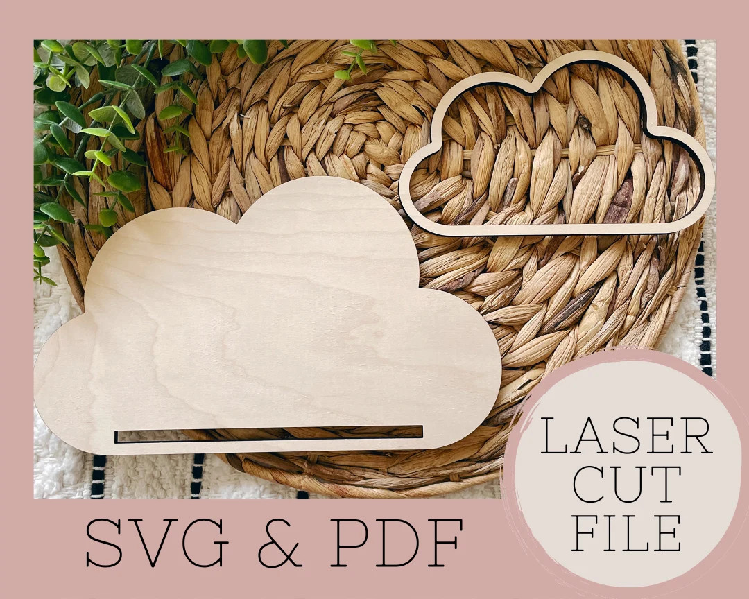 Macrame Cloud SVG, Cloud Glowforge File, Laser Cut File, Glowforge Ready, Commercial Use Digital ... | Etsy (US)