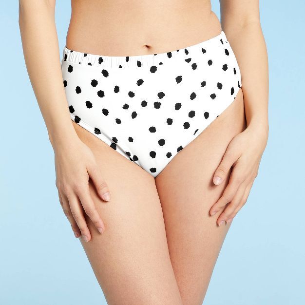 Women's Scrunchie Medium Coverage High Waist Bikini Bottom - Kona Sol™ | Target