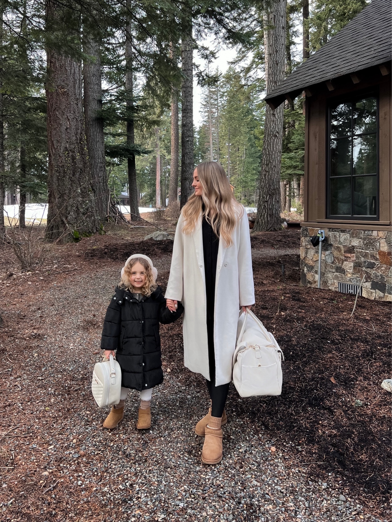 travel bag duffle snack bag bundle. Code “FRIEND-7LGRX27” for 35% off 
Beige long coat, leather look leggings ultra mini bogus women’s and toddler girls kids. Black long puffer coat 

#LTKfindsunder50 #LTKkids #LTKsalealert