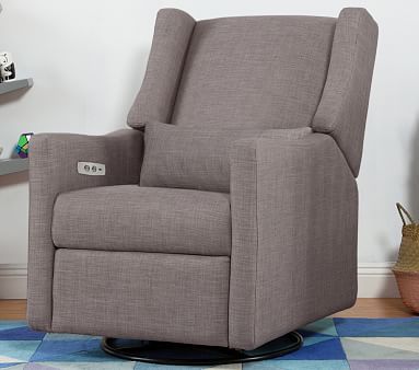 Babyletto Kiwi Swivel Glider Recliner & Ottoman | Pottery Barn Kids