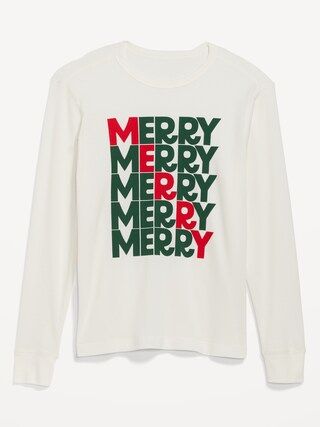 Thermal-Knit Matching Christmas Long-Sleeve Graphic T-Shirt for Men | Old Navy (US)