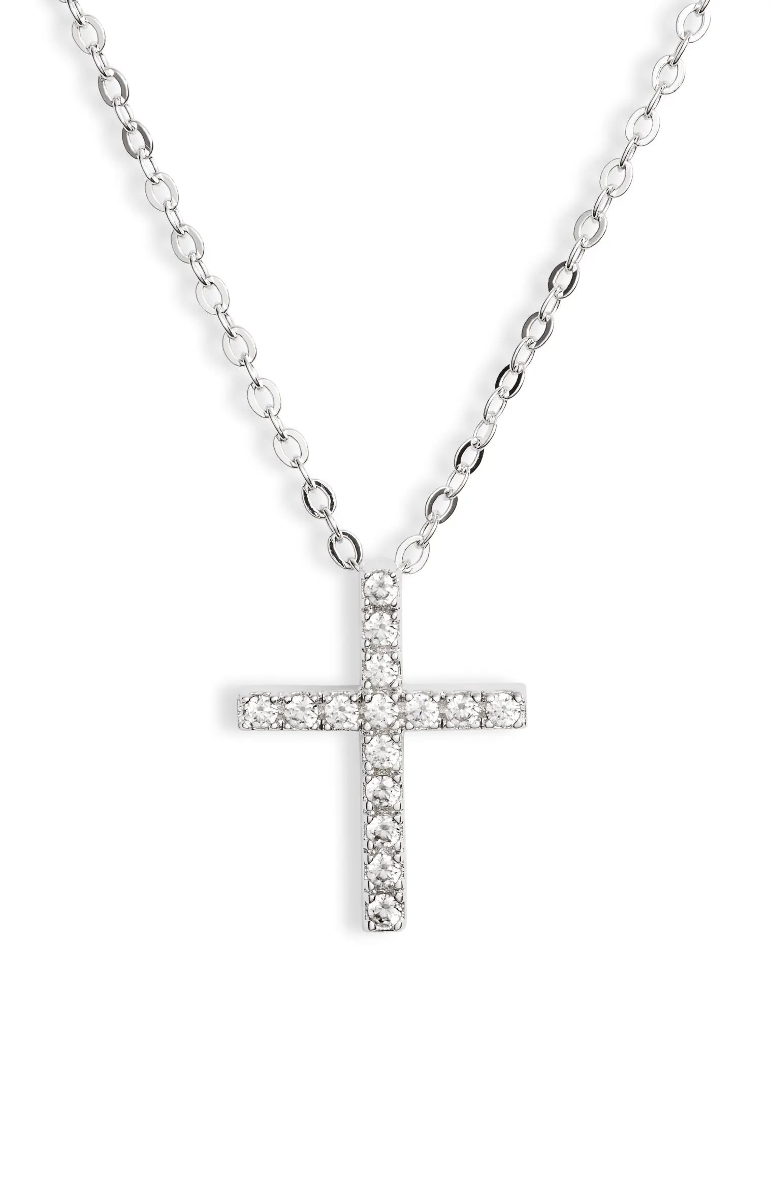 Cubic Zirconia Cross Necklace | Nordstrom