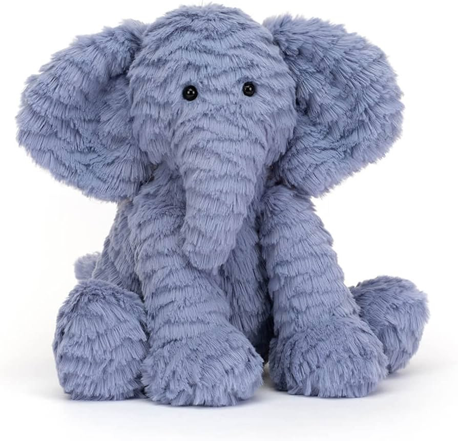 Jellycat Fuddlewuddle Elephant Stuffed Animal, Medium 9 inches - Elephant Plush Toy - Classic Chi... | Amazon (US)