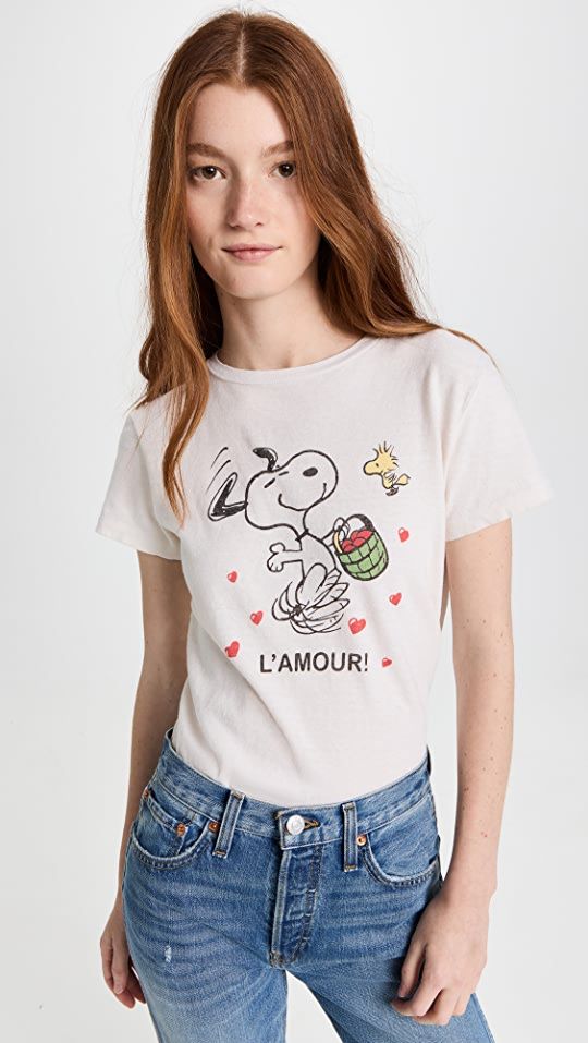RE/DONE Lamour Snoopy Classic Tee | SHOPBOP | Shopbop