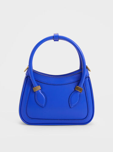Cerulean Bonnie Curved Tote Bag | CHARLES & KEITH | Charles & Keith US