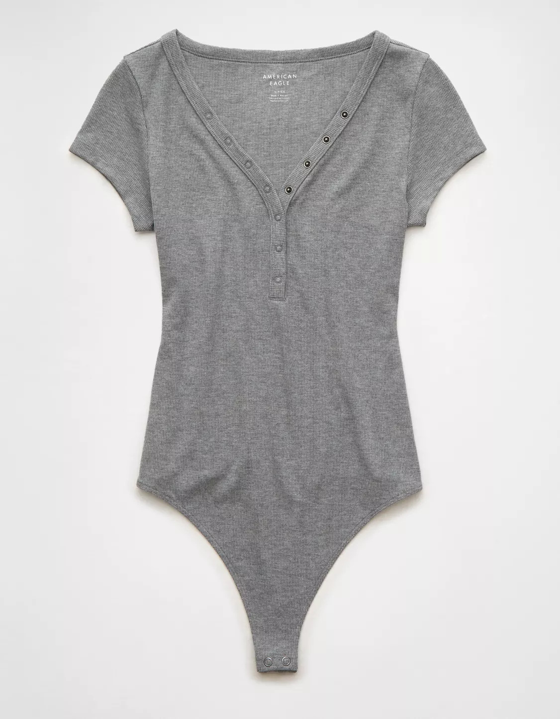 AE Henley T-Shirt Bodysuit | American Eagle Outfitters (US & CA)