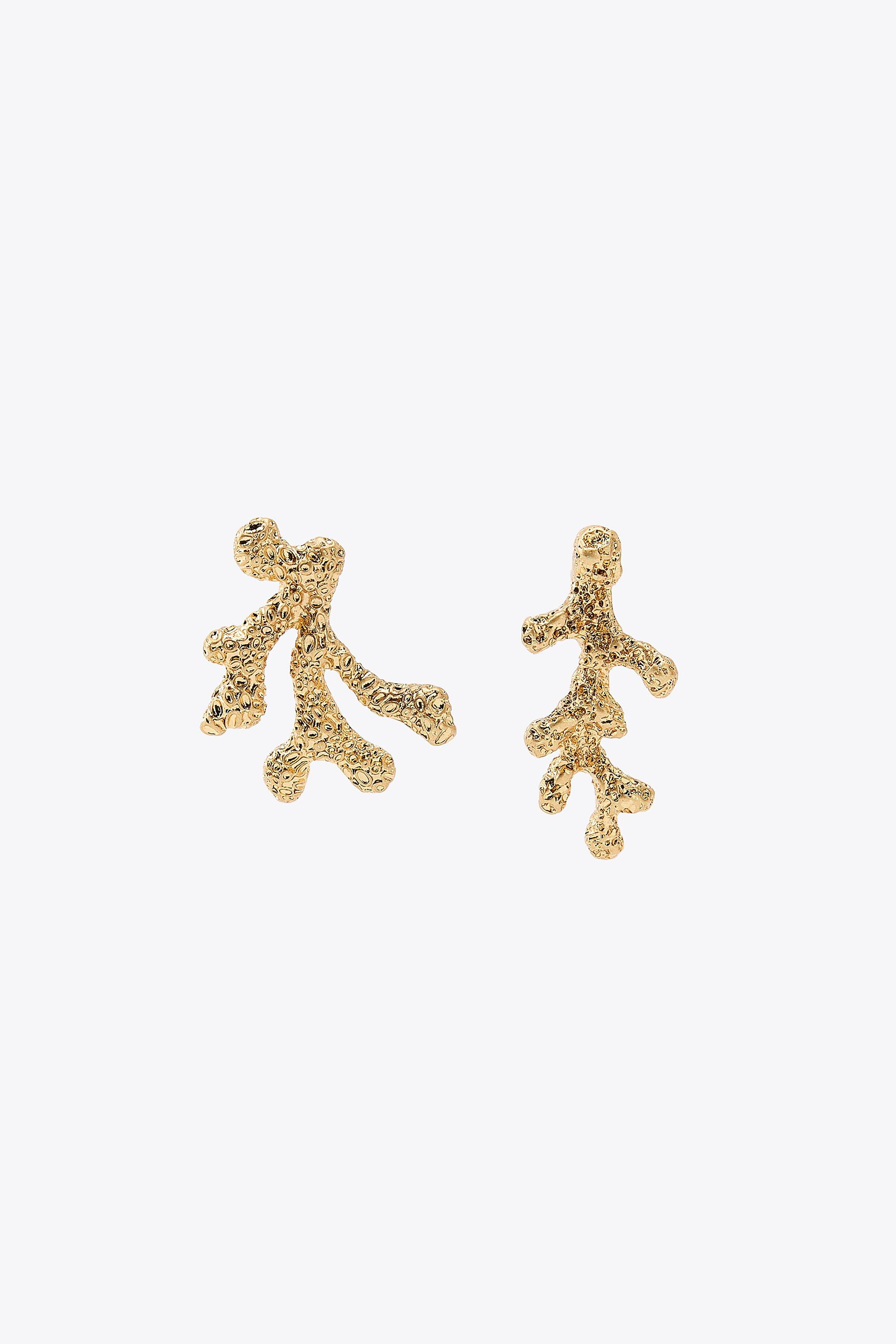 CORAL METAL EARRINGS | Zara US