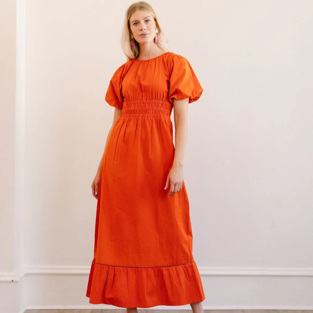 Red Jardin Dress | Sunshine Tienda