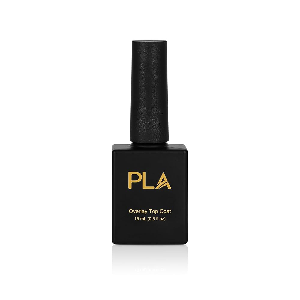 PLA Overlay Top Coat for Nail Polish | No-Chip, Quick Dry, Clear Gel | UV Lamp Required | 15ml | Amazon (US)