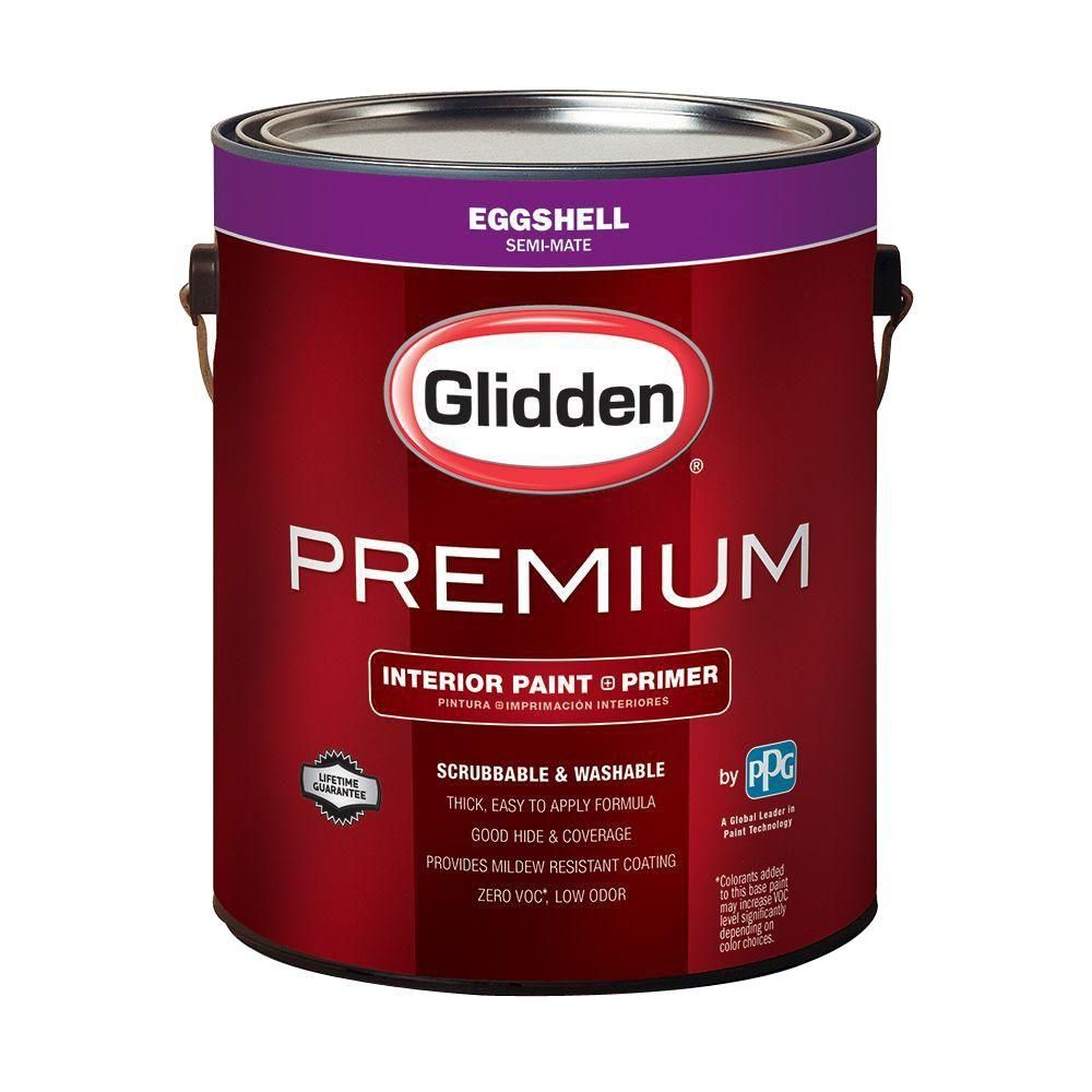 Glidden Premium 1 gal. Base 1 Eggshell Interior Paint-GLN6011N-01 - The Home Depot | The Home Depot