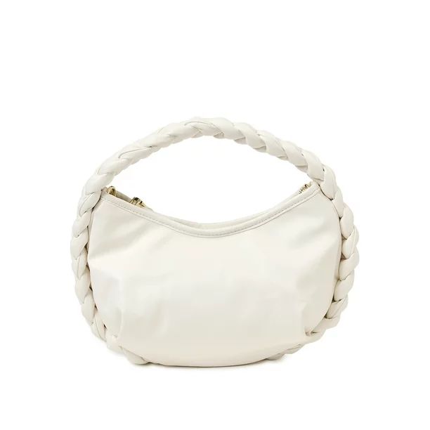 Madden NYC Women’s Braided Crossbody Bag White - Walmart.com | Walmart (US)