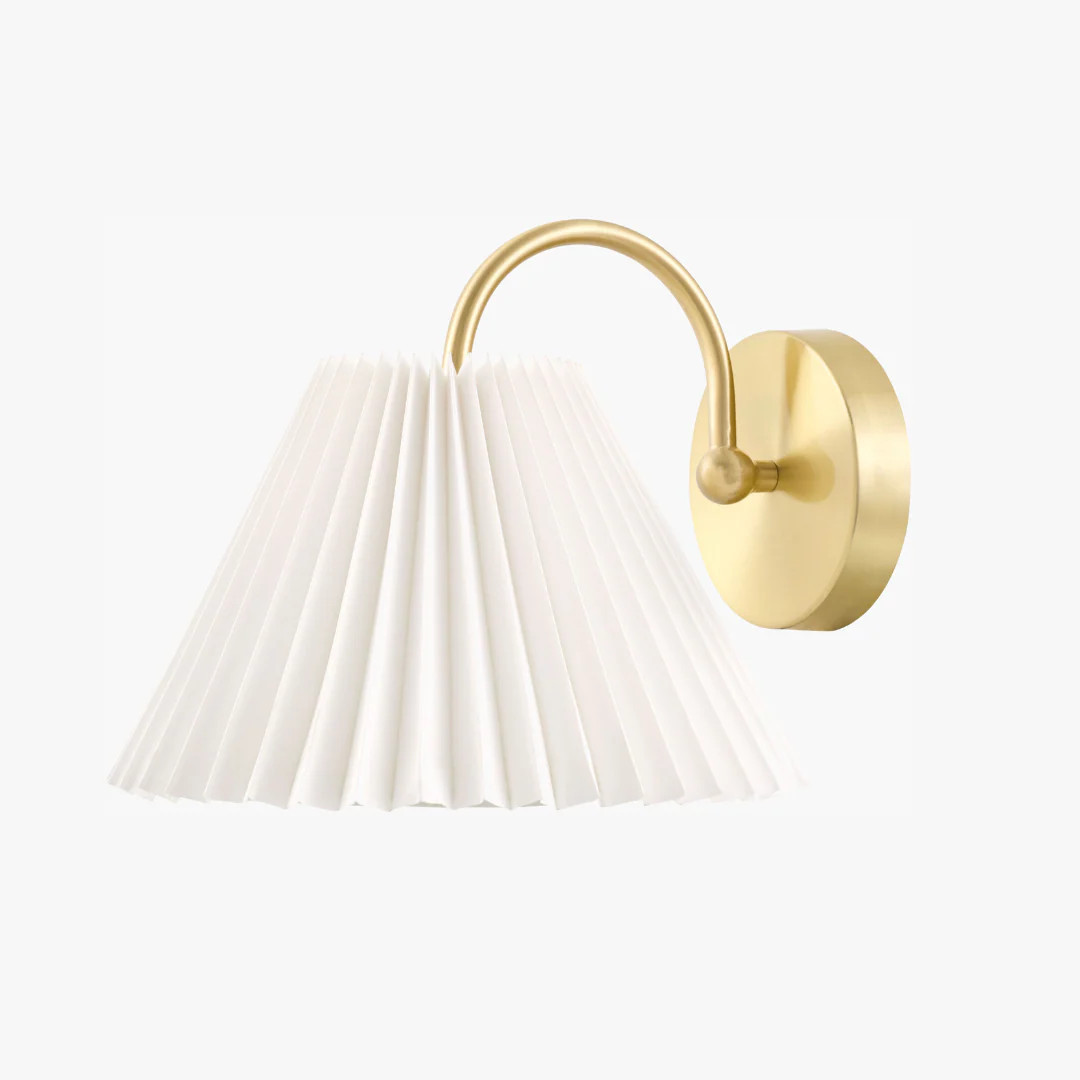 Blanche Pleated Wall Sconce | Dear Keaton