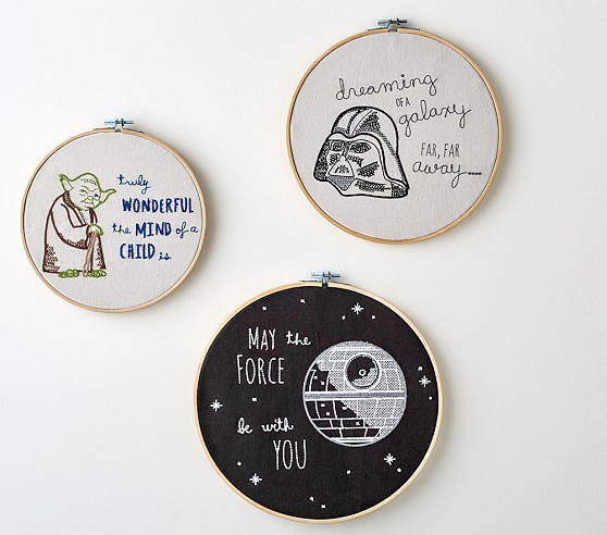 Star Wars™ Needlepoint Art, Set of 3 | Pottery Barn Kids