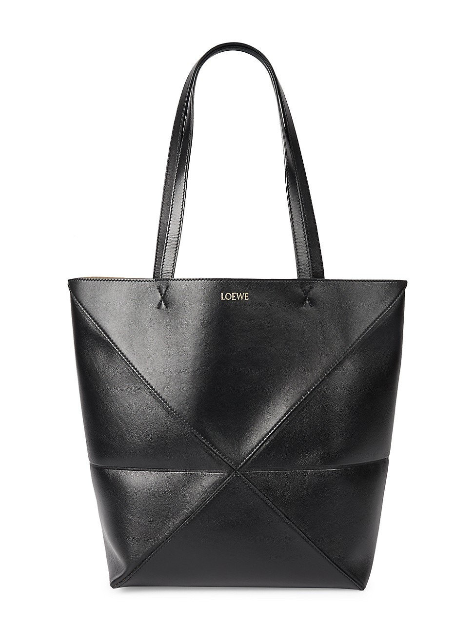 Women's Puzzle Large Leather Tote Bag - Black | Saks Fifth Avenue