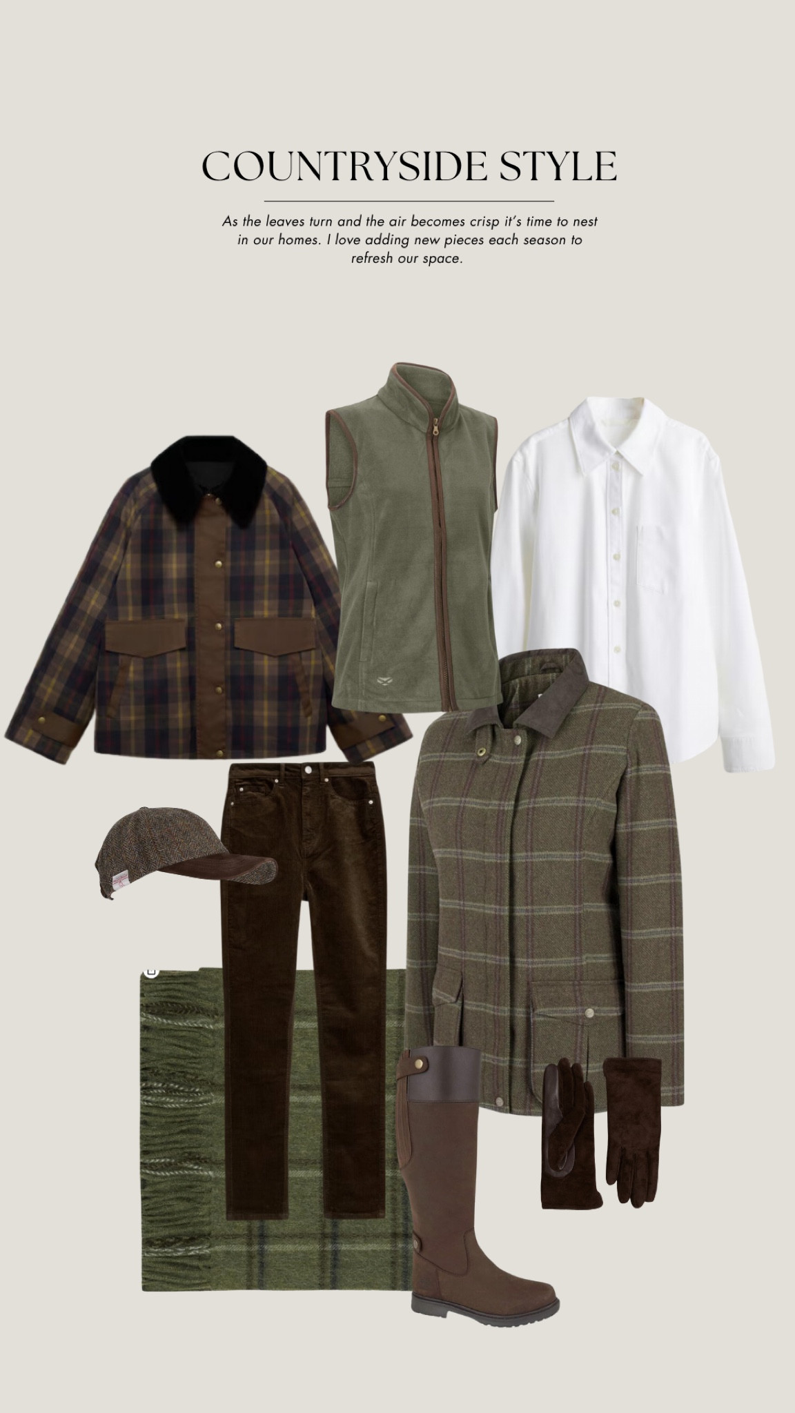 Countryside outerwear outfits. Tweed, suede, fleece. 

#LTKautumn #FashionMonth