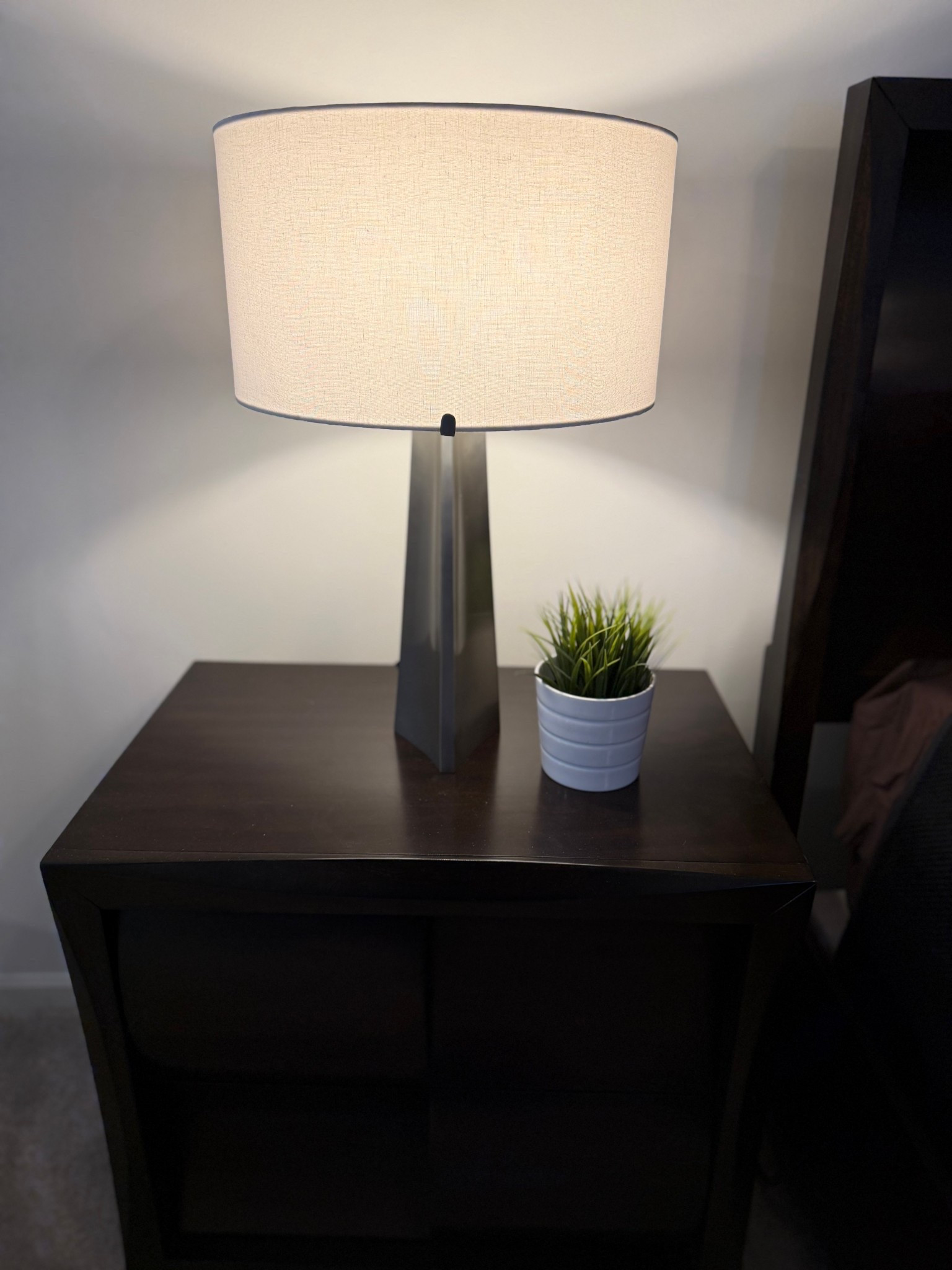 Silver bedside nightstand lamps from cb2 - a modern / transitional option we love for my client 

#LTKHome