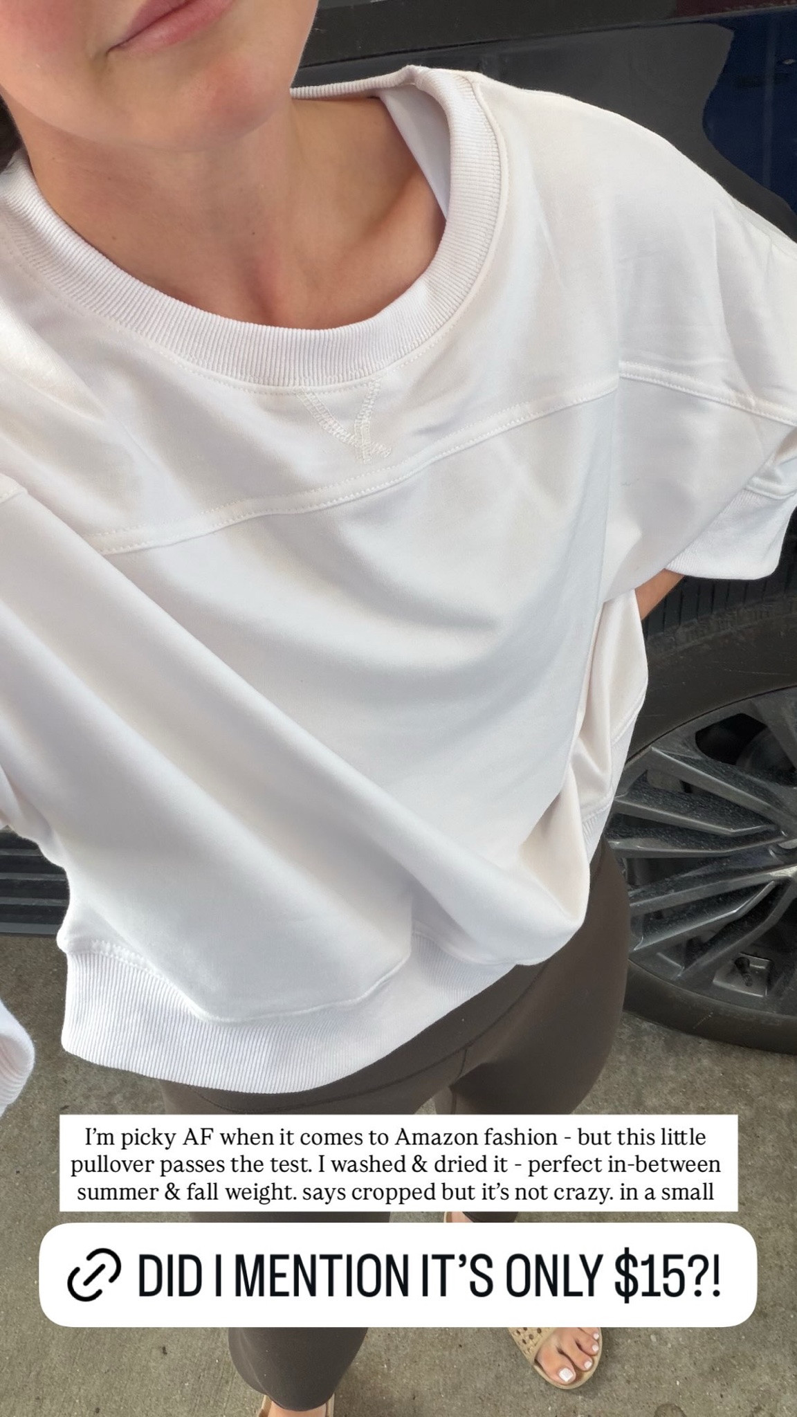 I'm picky AF when it comes to Amazon fashion - but this little pullover passes the test. I washed & dried it - perfect in-between summer & fall weight. says cropped but it's not crazy. in a small

DID I MENTION IT'S ONLY $15?!

#LTKootd #LTKstorytime #LTKmomlife