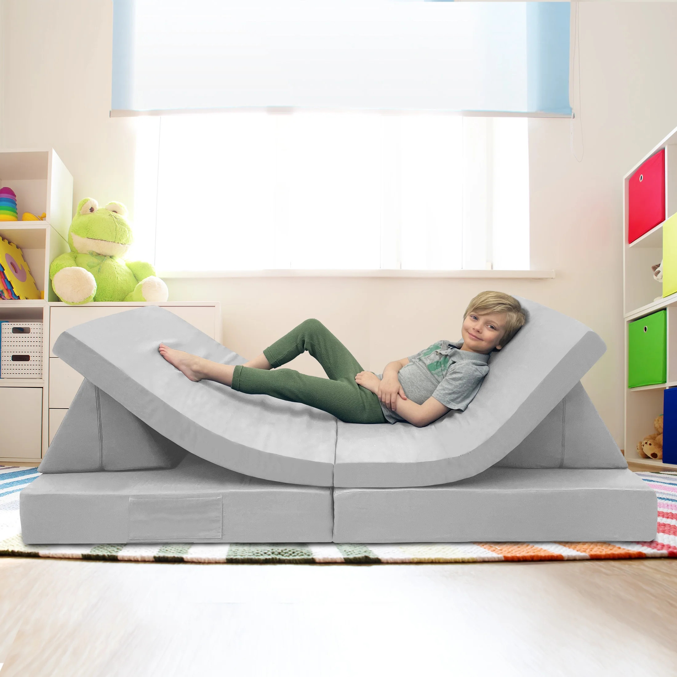 Imaginarium Kids and Toddler Play Couch, Light Gray | Walmart (US)
