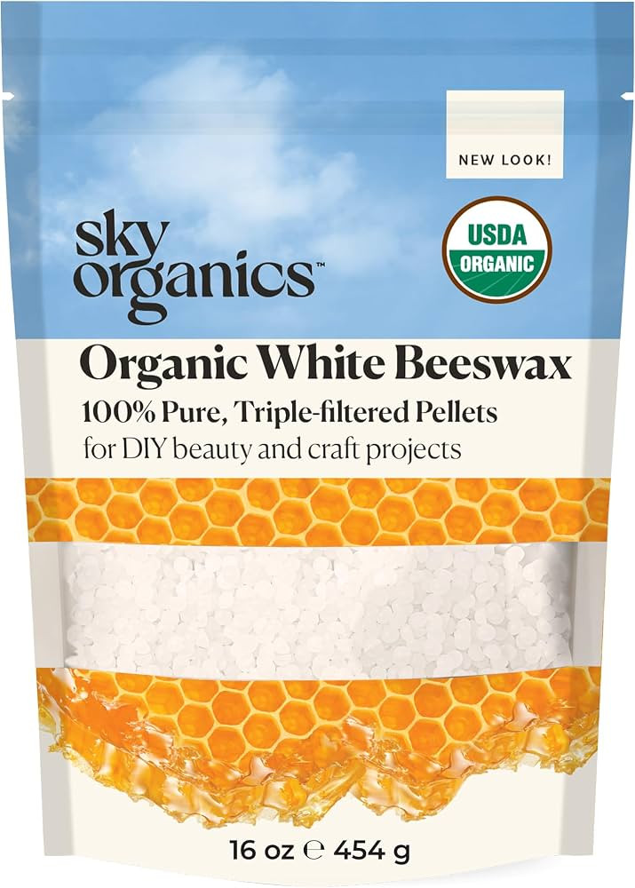 Sky Organics - Organic White Beeswax - DIY Home Essentials - Beauty, Skin Care, & Crafts - Candle... | Amazon (US)