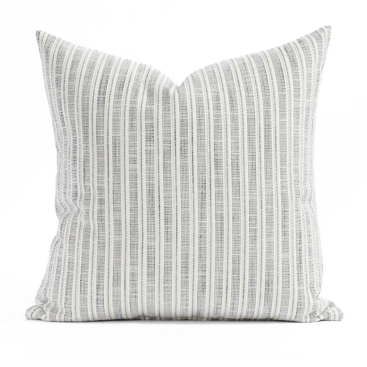 Amalfi Stripe 20x20 Indoor/Outdoor Pillow, Domino | Tonic Living