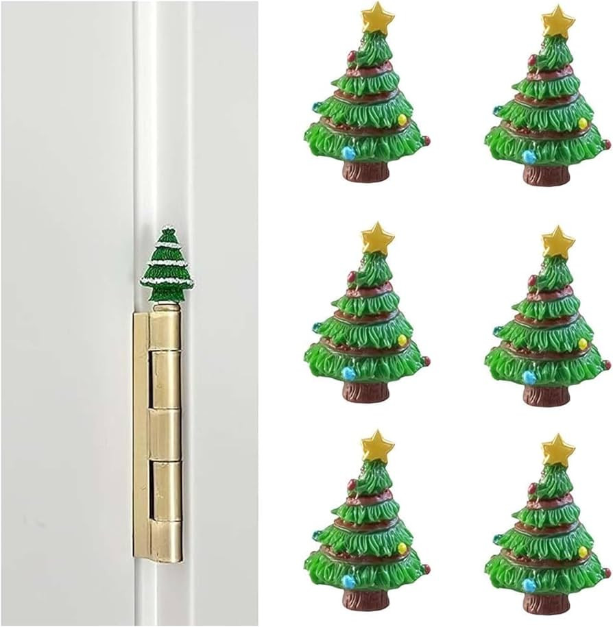 Weihnachtsbaum-Scharnier-Dekoration, Mini-Weihnachtsbaum-Türscharnierköpfe, dekorative Topper, ... | Amazon (DE)