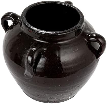 Creative Co-Op Found Decorative Clay Jar, Espresso | Amazon (US)