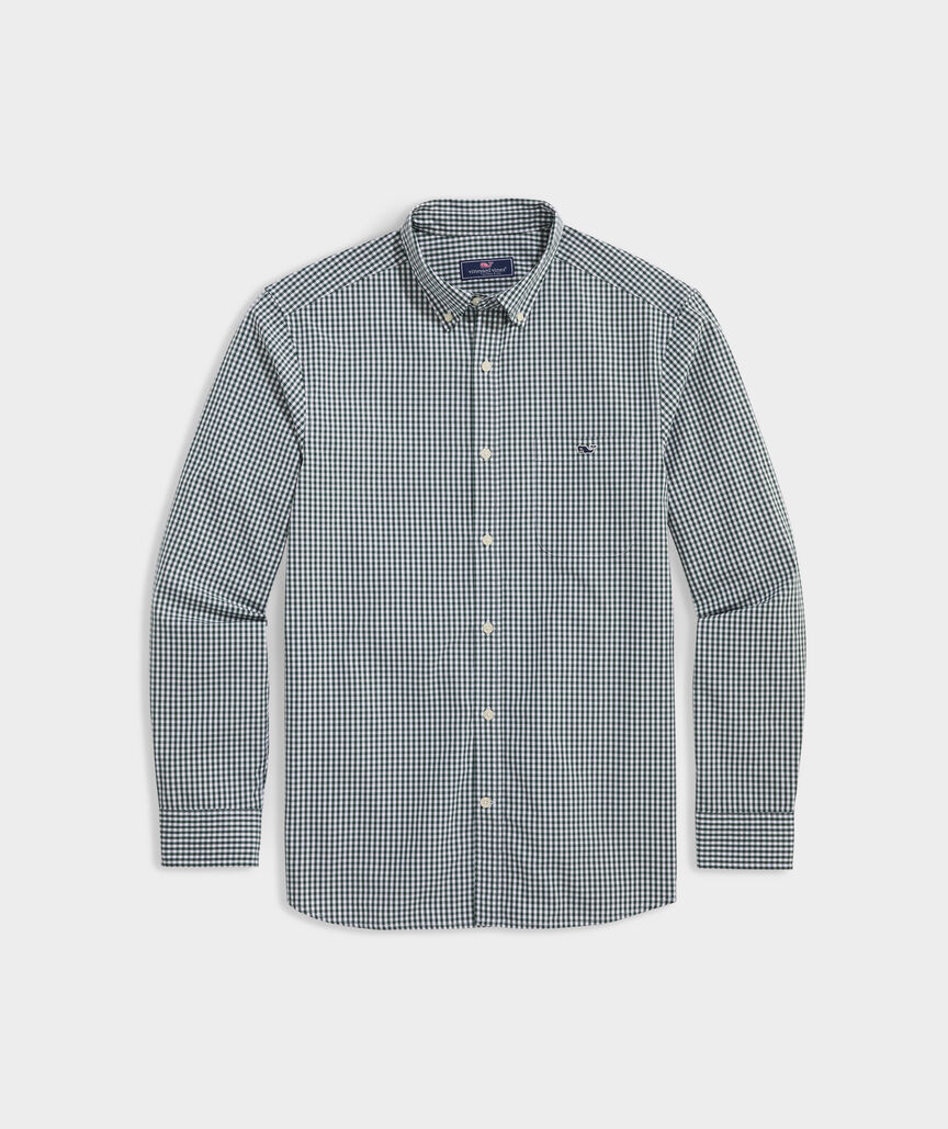 Stretch Poplin Gingham Shirt | vineyard vines