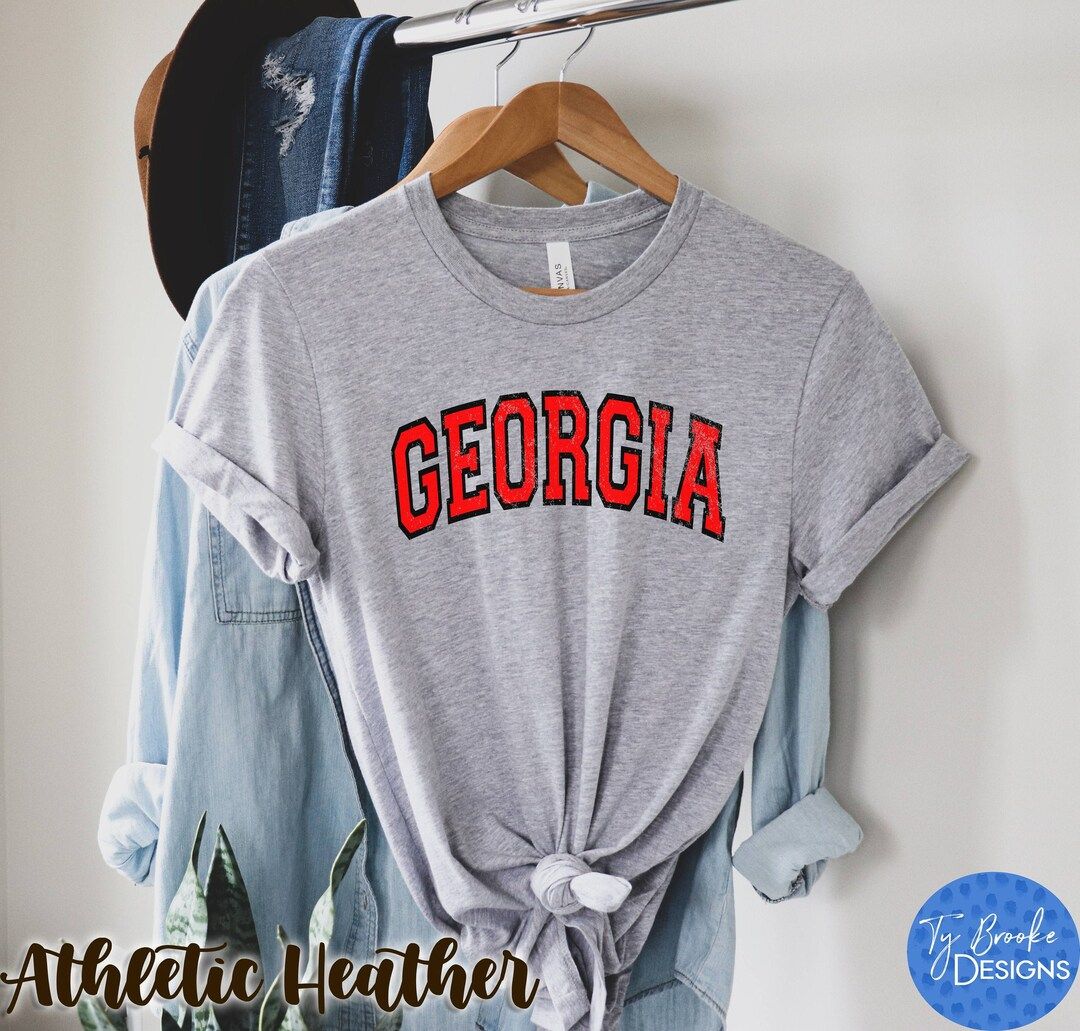 Vintage Georgia Shirt Georgia Fan Crewneck Shirt Distressed - Etsy | Etsy (US)