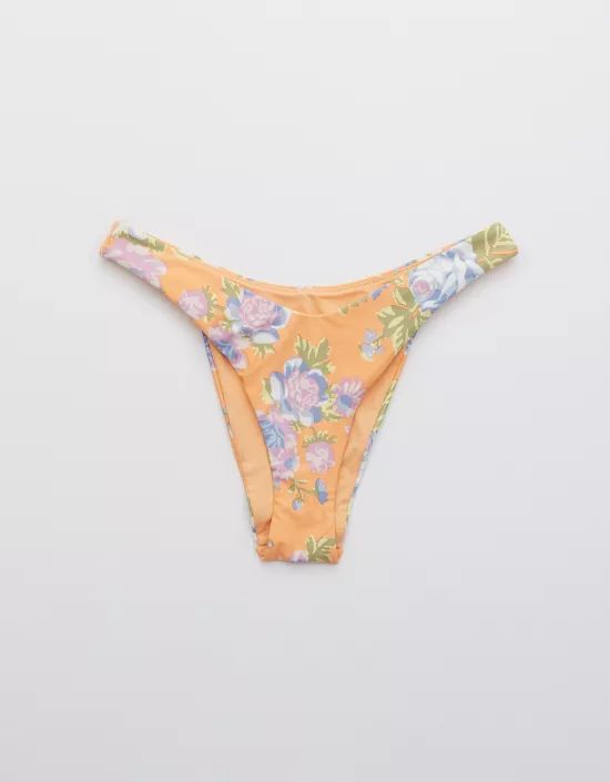 Aerie Printed Super High Cut Cheekiest Bikini Bottom | American Eagle Outfitters (US & CA)