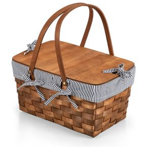 Wood Top Picnic Basket | West Elm (US)