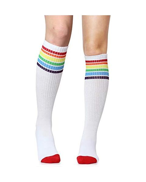 Tipsy Elves Rainbow Socks for Men and Women - Fun and Bright PRIDE Socks for PRIDE Festivals, Par... | Amazon (US)