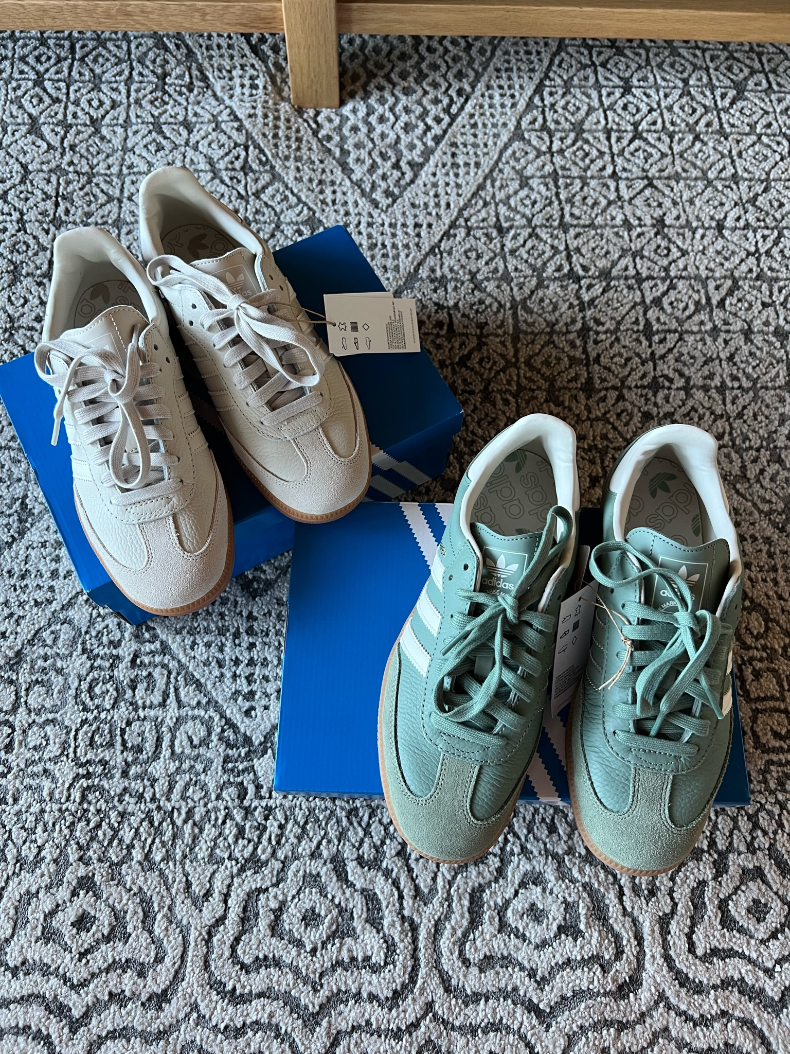 New adidas samba sneakers. 
Sizing runs a half size big 