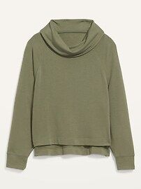 Cozy-Knit Cowl-Neck Lounge Top for Women | Old Navy (US)