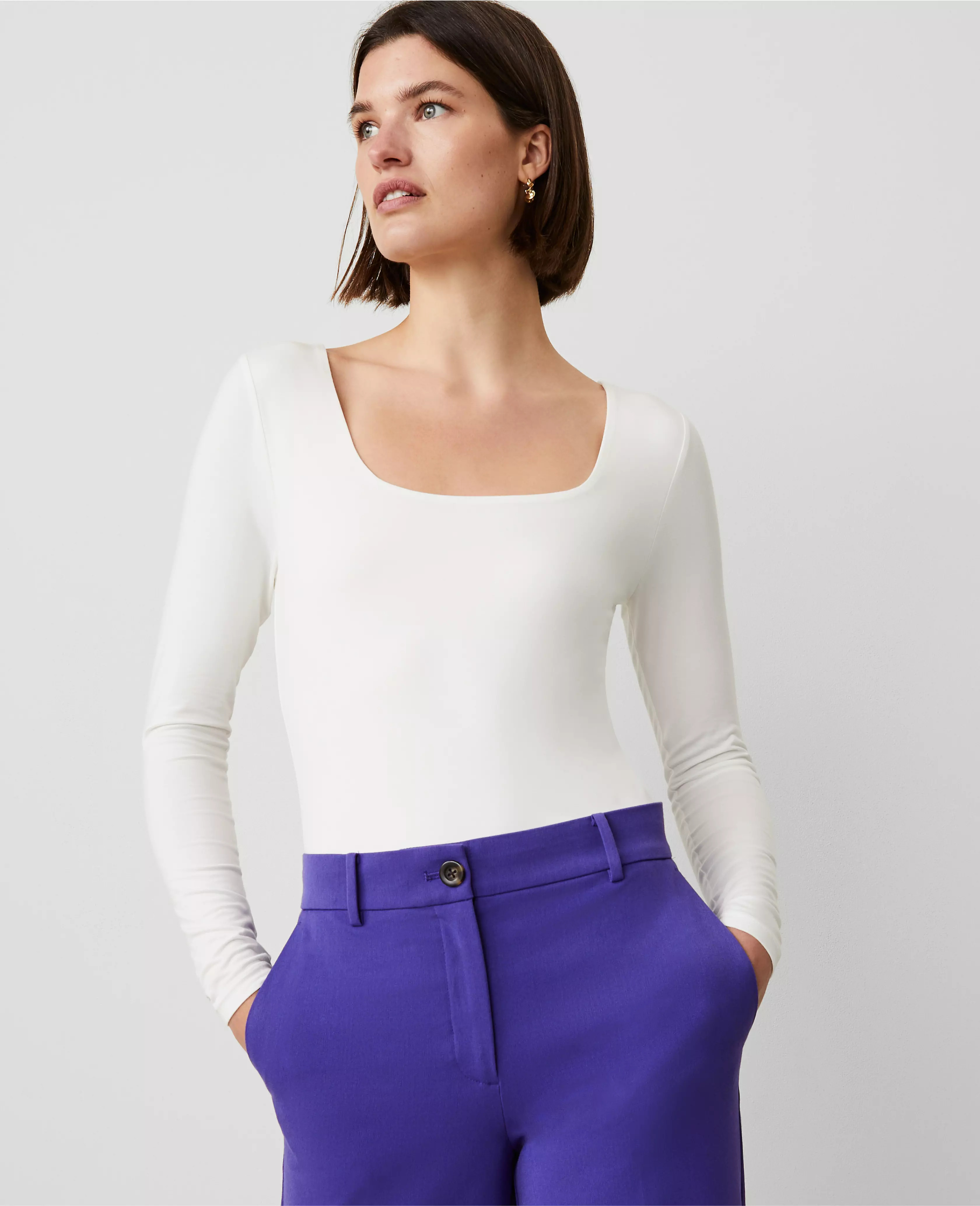 Square Neck Top | Ann Taylor (US)