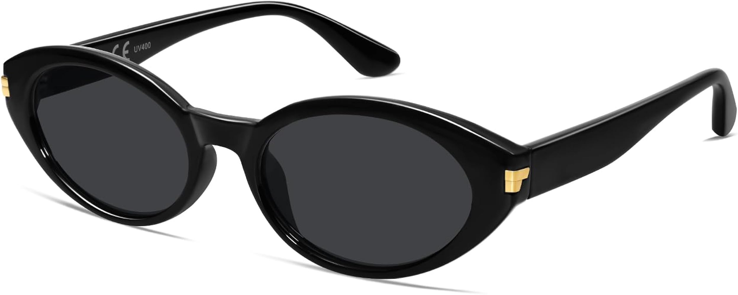 VANLINKER Polarized Retro Oval Sunglasses for Women Men Small Face Vintage 90s Shades VL9850 | Amazon (US)