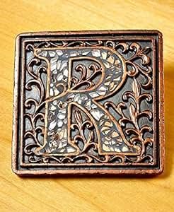 Mosaic Monogram "R" Coaster Set | Amazon (US)
