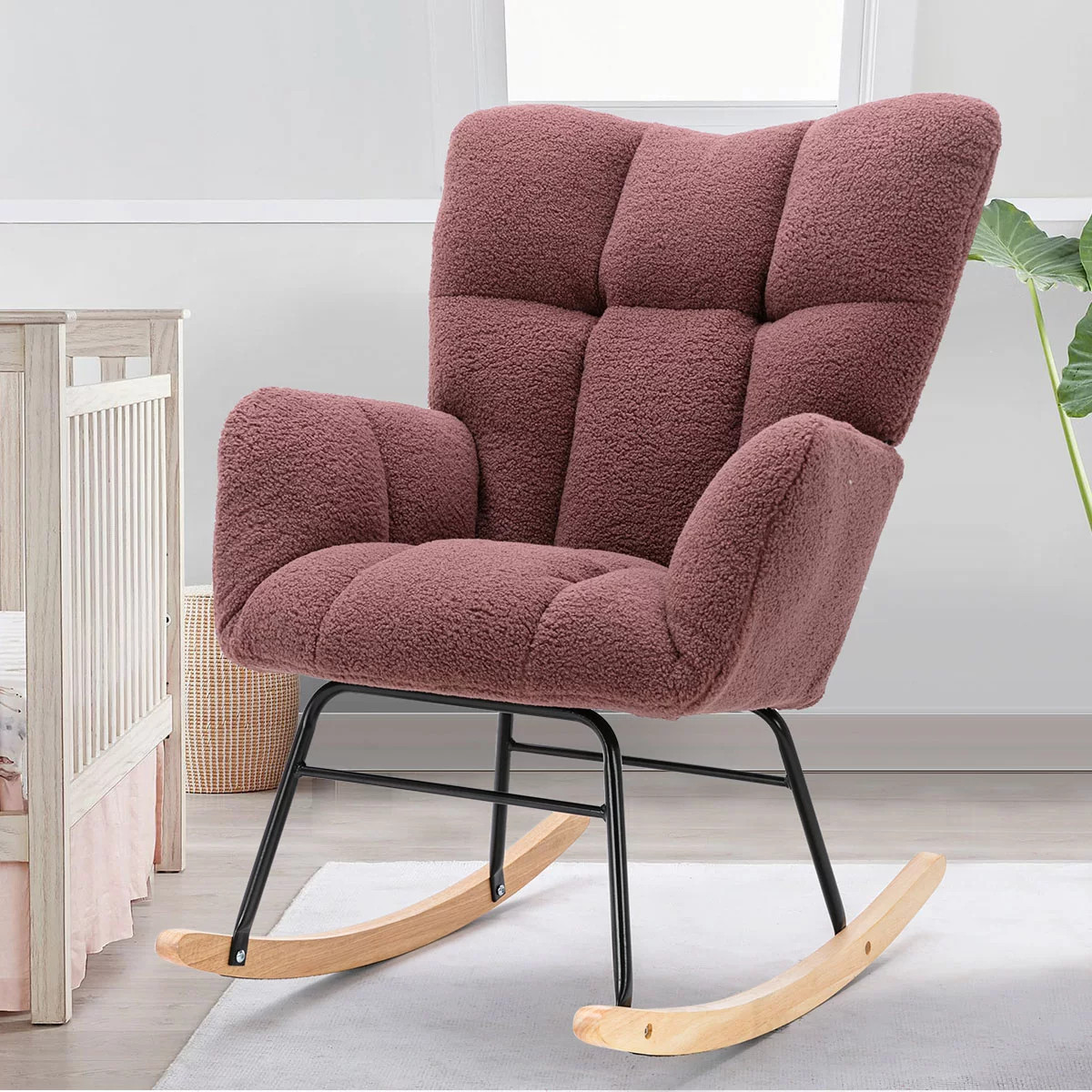 Epping Nursery Rocking Chair,Teddy Swivel Accent Chair,Upholstered Glider Rocker Rocking Accent C... | Target
