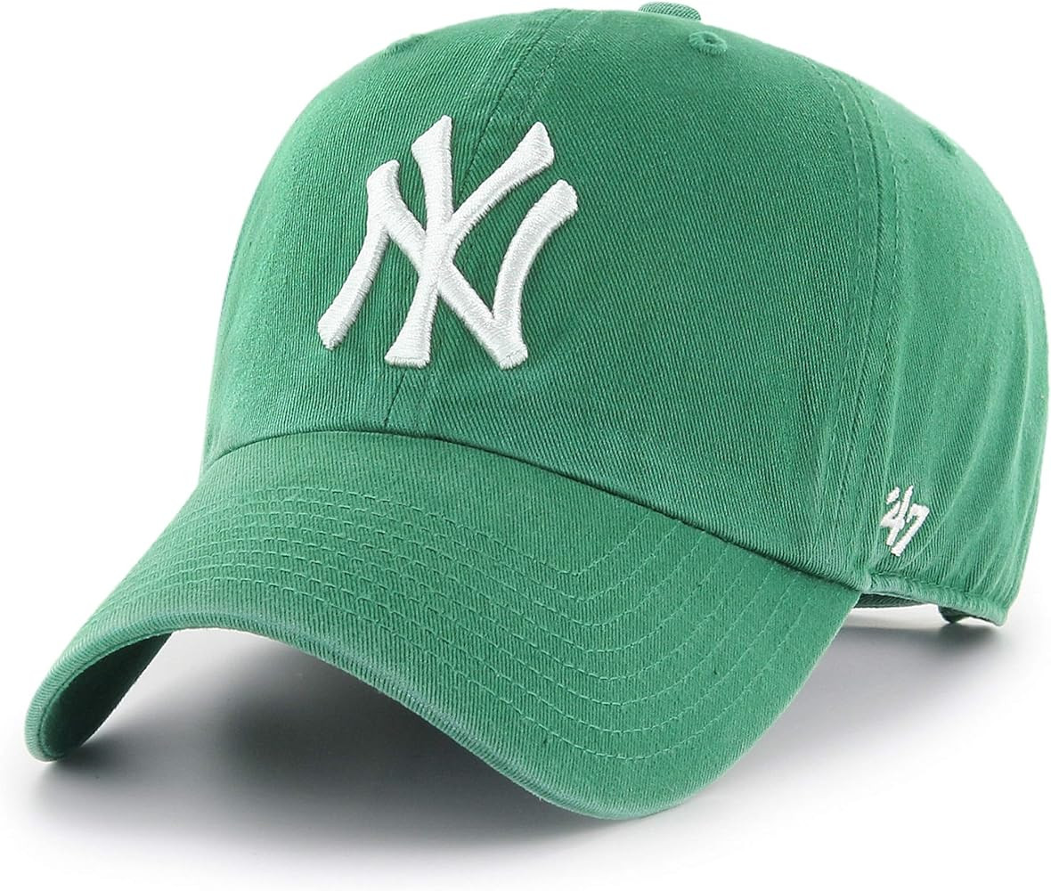 MLB New York Yankees '47 Brand Clean Up Adjustable Cap, One Size, Kelly | Amazon (US)