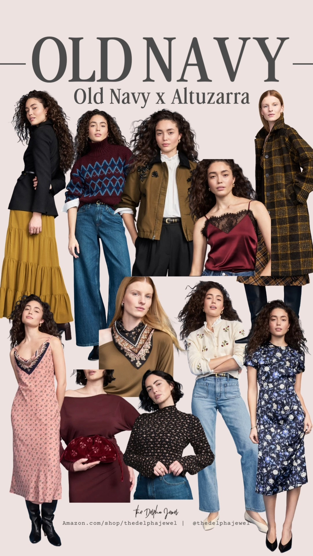 OLD NAVY x ALTUZARRA ✨ the collab we didn’t know we needed!

Fall perfection: rich burgundy lace camis, fair isle knits, embroidered blouses, that plaid topcoat, tiered skirts + floral slip dresses. All the elevated basics that mix and match for fall/winter and look 10x more expensive than they are.🤎